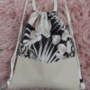 VYVA bags - monstera na béžovej ekokoži