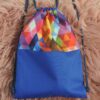 VYVA bags - farebné trojuholníky na modrej - Image 3