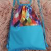 VYVA bags - farebné trojuholníky na modrej - Image 2
