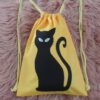 VYVA bags - mačka na žltej