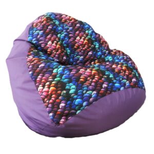 VYVA TRIO vzor - šupiny na fialovej - snímateľný poťah