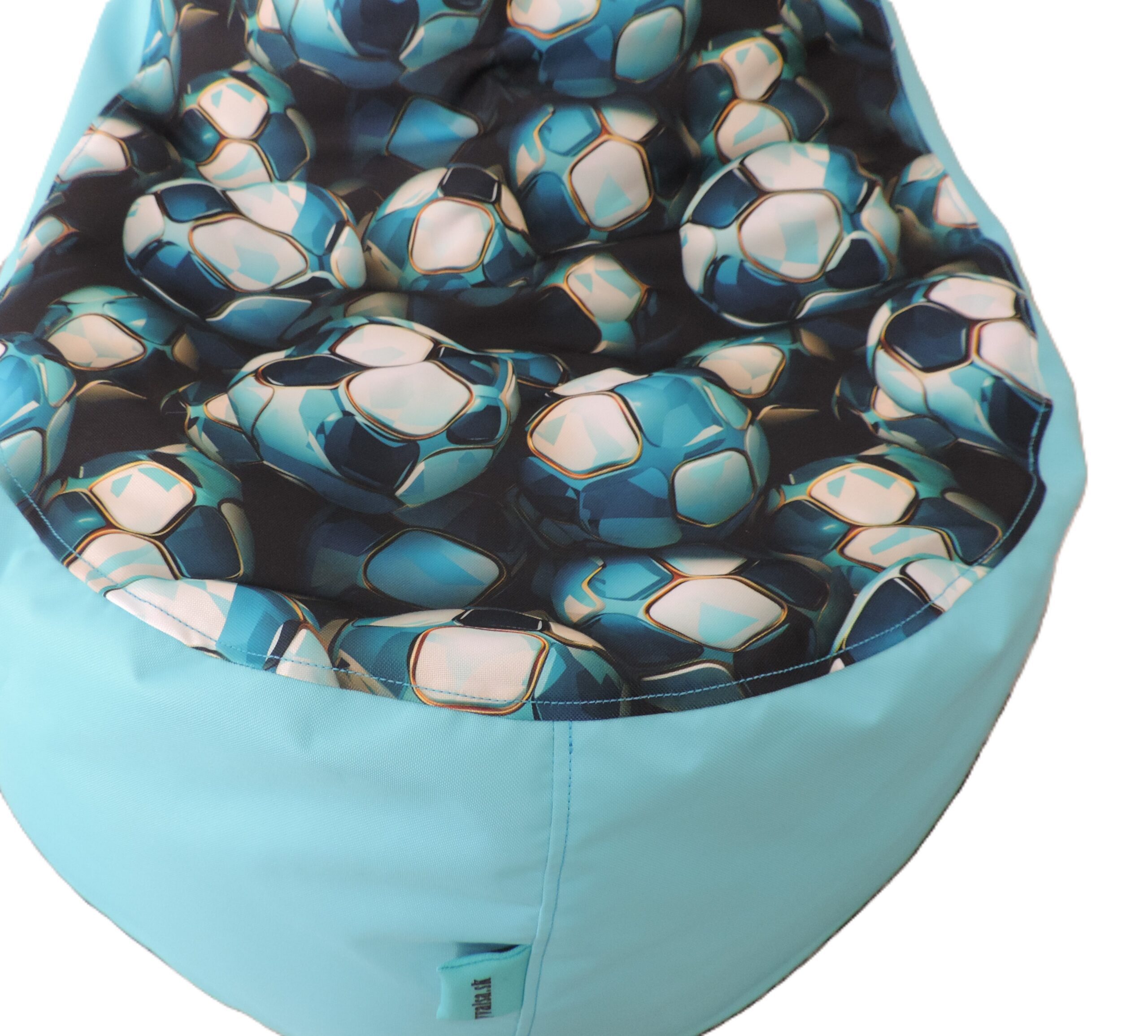 VYVA CLASSIC vzor- futbalky na modrej – snímateľný poťah – Obrázok 7