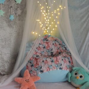 VYVA TRIO šesťuholníky na modrej - snímateľný poťah