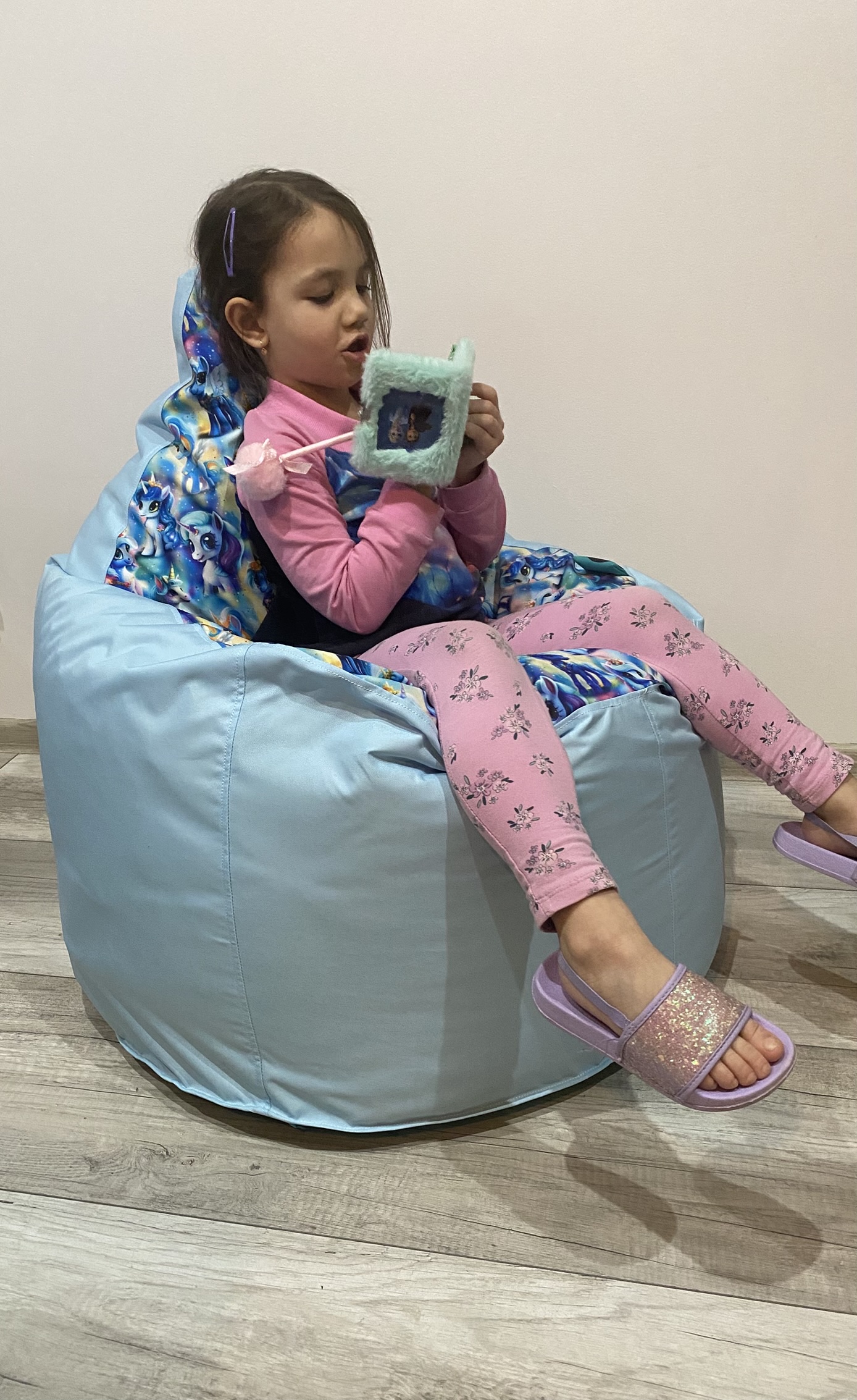 VYVA PEAK vzor - modrý jednorožec - snímateľný poťah – Obrázok 2