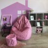 VYVA TRIO ružová glamour + podnožka, snímateľný poťah