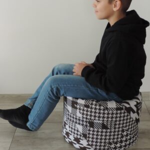 Podsedák - puf - vzor kohútia stopa