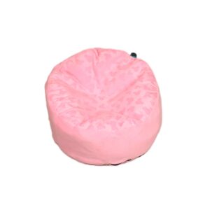 plyšový ružový sedací vak
