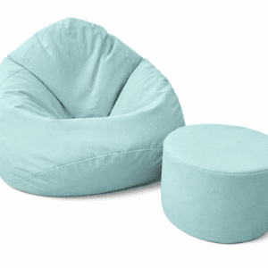 VYVA TRIO svetlo-modrá s podnožkou - snímateľný poťah