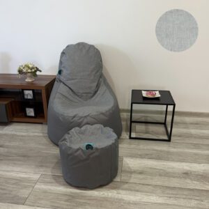 VYVA CLASSIC melír sivý + podnožka - nesnímateľný poťah