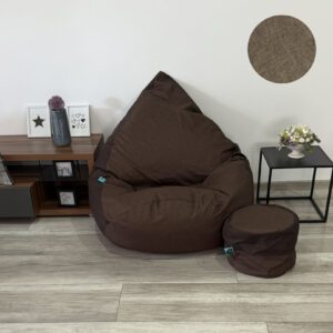 VYVA TRIO melír na tmavohnedej + podnožka - snímateľný poťah