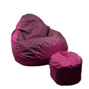 VYVA TRIO glamour na fuchsiovej + podnožka - snímateľný poťah