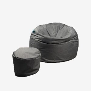 VYVA TRIO tmavý melír + podnožka - snímateľný poťah