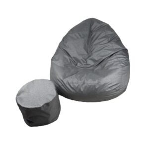 VYVA TRIO svetlý melír + podnožka -  snímateľný poťah