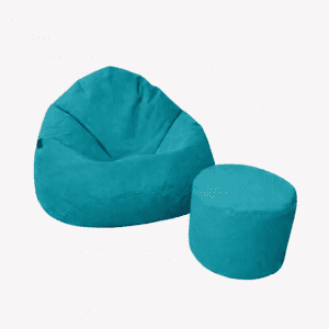 VYVA TRIO petrolejová modrá + podnožka - snímateľný poťah