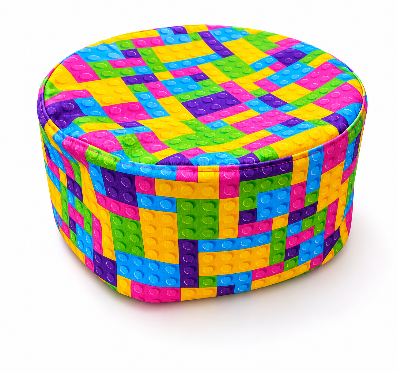 Detský podsedák - puf - vzor lego – Obrázok 3
