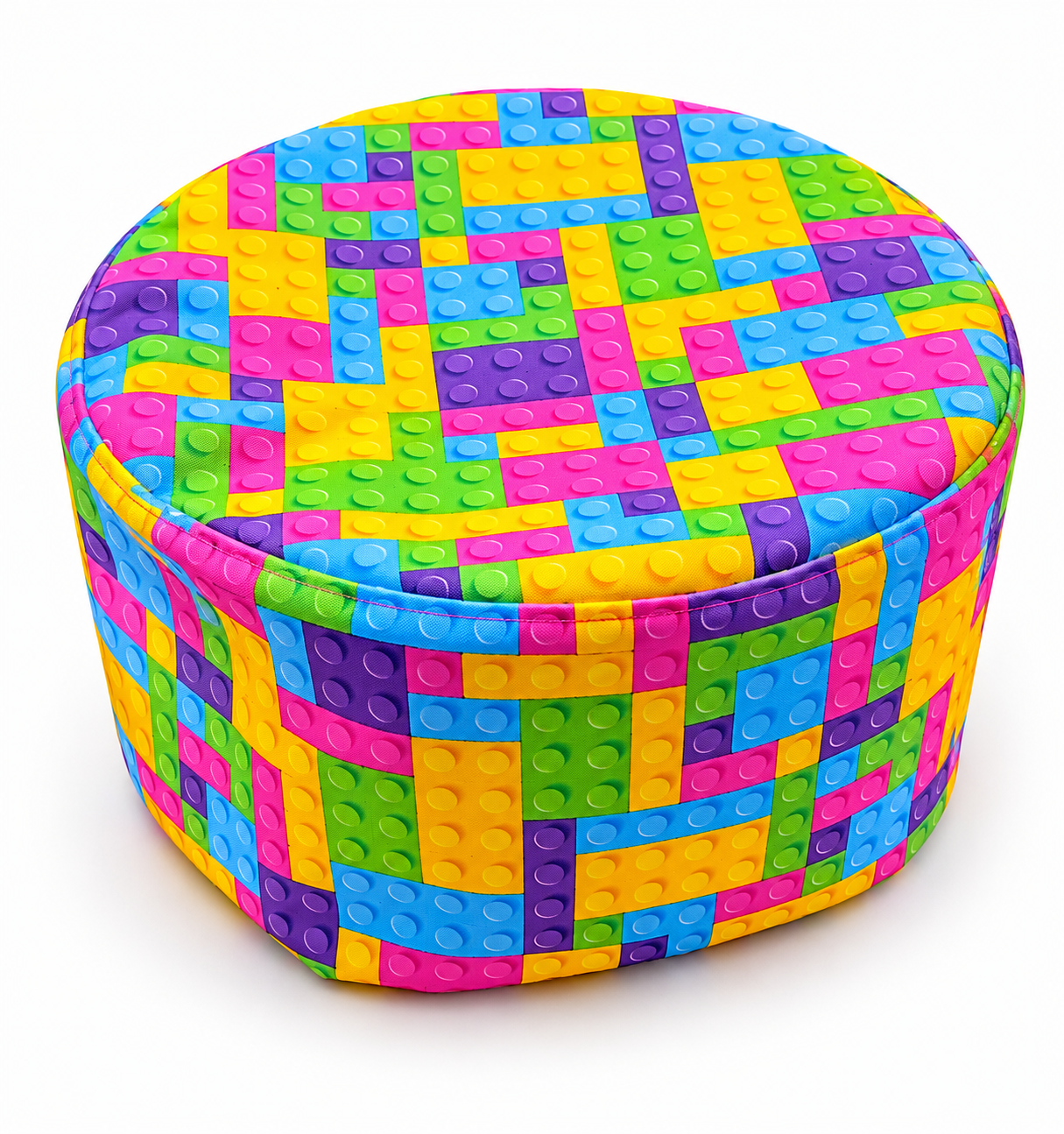 Detský podsedák - puf - vzor lego