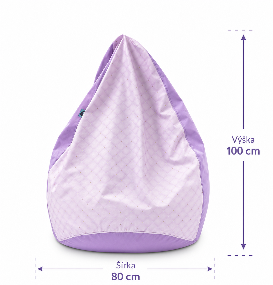 VYVA TRIO-M-150l glamour fialový, snímateľný poťah – Obrázok 2