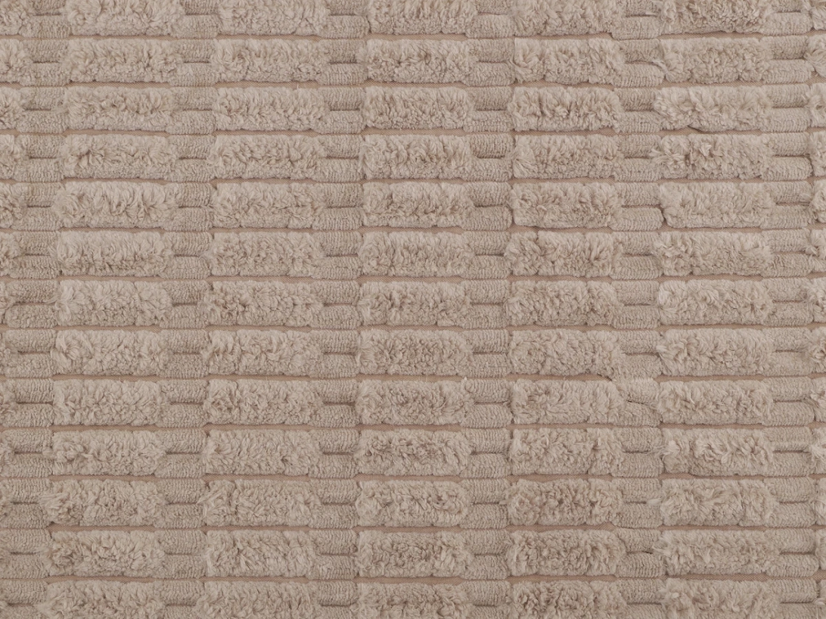 Detail béžového 3D plyšového poťahu VYVA TRIO